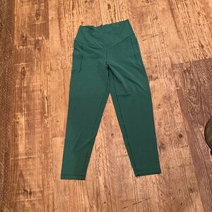 aerie green crossover leggings